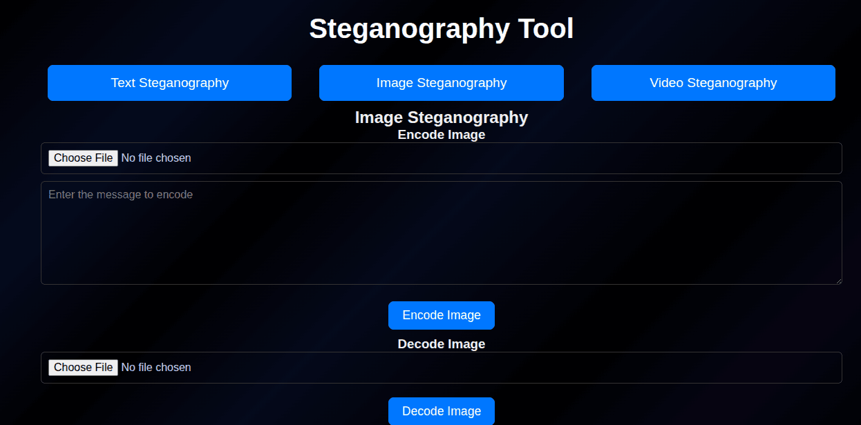 Steganography Tool